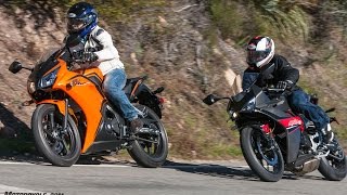 2017 Honda CBR300R vs Hyosung GD250R [upl. by Guadalupe544]