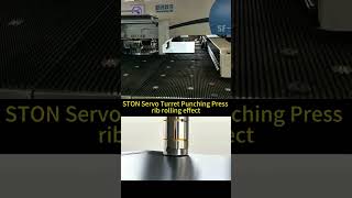 Rib Rolling Effect by STON CNC Turret Punching Press Machine [upl. by Adnimra986]