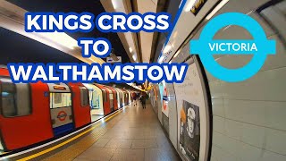 Kings Cross St Pancras To Walthamstow Central Victoria Line [upl. by Esmerelda]