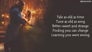 Ariana Grande amp John Legend  Beauty and the Beast lyrics [upl. by Leonora]