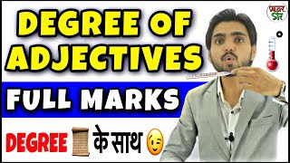 Degree Of Adjectives  Degree of Adjective RulesConceptUse  In Hindi  English GrammarSpoken [upl. by Malory712]