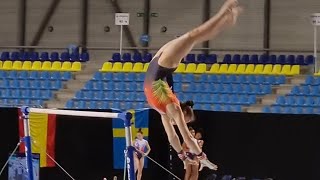 Maellyse Brassart  Uneven Bars Podium Training Podium Training 2021 FIT Challenge Ghent [upl. by Odrareg18]