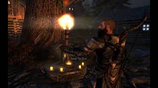 ASMR Skyrim Town Tour EbonvaleLOFI WHISPERING [upl. by Harve]