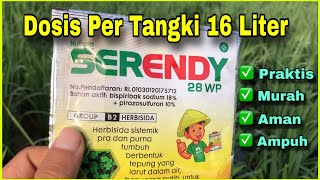 Dosis Herbisida Serendy 28 WP Untuk Tanaman Padi [upl. by Yrreb]