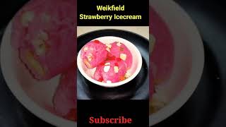 🍓Strawberry Icecream Recipe 😋।icecreamstrawberrystrawberryicecreamshortsyoutubeshortsytshorts [upl. by Naujid]