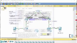 Create an IPsec VPN tunnel using Packet Tracer  CCNA Security [upl. by Morley]