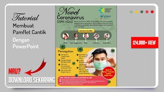 Cara membuat pamflet keren dan cantik di Powerpoint Contoh Pamflet tentang Pencegahan Virus Corona [upl. by Eenrahc670]