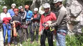 Via Ferrata Accidents  here is what happens to 80kg of dead weight being dropped [upl. by Nylirej311]