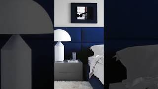 Navy Blue Bedroom ✨ NavyBlueBedroom HomeDecor ElegantDesign BedroomInspiration CozySpaces [upl. by Edik]