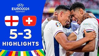 England vs Switzerland 53 HIGHLIGHTS  EURO 2024 [upl. by Georas]