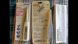 Omron Digital Thermometer MC343F Unboxing Review amp Demo [upl. by Leif849]