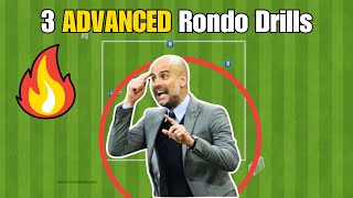 3 ADVANCED Rondo Soccer Football Drills ⚽️ [upl. by Jemina338]