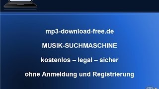 MP3DownloadFreede  legale Musik Suchmaschine kostenlos ohne Anmeldung [upl. by Aicened]