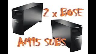 DUAL BOSE Acoustimass 15 series ii Subwoofers  ONLY Bass Test [upl. by Iteerp936]