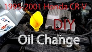 9501 Honda CRV DIY Oil Change [upl. by Llertnor]