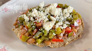 Tostadas de Nopales Comida Saludable [upl. by Haile]