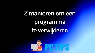 Een programma verwijderen in Windows 11 [upl. by Anaela]