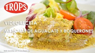 Videoreceta Milhojas de Boquerones en Vinagre y Aguacate TROPS [upl. by Ahteres]