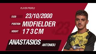 Anastasios Antoniou Football Highlights [upl. by Kcire169]