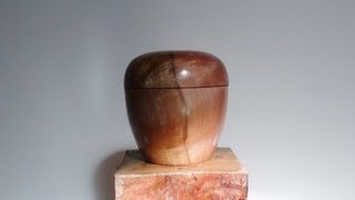 Turning A LIDDED BURL BOX [upl. by Ardine]