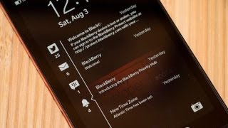 Quick Look BlackBerry 102 lock screen notifications [upl. by Ellehsram]