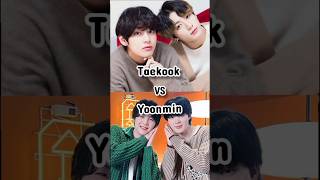 Taekook vs yoonmin bts taekookyoonmintaehyung jungkook jimin sugashorts ytshortscutekpop [upl. by Nylknarf]