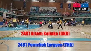 Póvoa de Varzim World Boccia Cup 12072024 ½ Final Artem Kolinko 🇺🇦 vs Pornchok Larpyen 🇹🇭 BC4 [upl. by Cutcheon160]