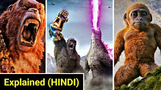 Godzilla x Kong The New Empire Explained in HINDI  Godzilla x Kong Full Movie Explained In HINDI [upl. by Schlesinger]