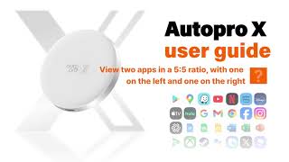 AutoPro X User Guide 10  View two apps side by side 5050 [upl. by Berhley]