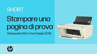 Come stampare una pagina di prova con la stampante AllinOne HP Deskjet 2540  HP Support [upl. by Eelorac]