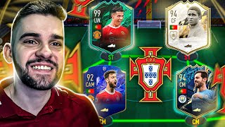 COMPREI A SELEÇÃO DE PORTUGAL no ULTIMATE TEAM FIFA 22 🔴🟢🔴🟢 [upl. by Nnaylime]