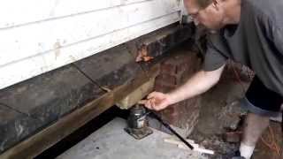 Leveling a House fix sinking Foundation Jacking Level Repair How to youtube video dummies [upl. by Katzir]