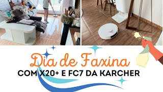 Faxina Completa Aspirador Robô Xiaomi X20 e FC7 da Karcher em Ação [upl. by Reichert68]