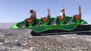 HD FULL Stratosphere Tower Tour  4 Rides  Highest Thrill Rides in the World  Las Vegas [upl. by Laks314]