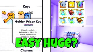 I Opened TONS Of GOLDEN PRISON Keys  Global Event Gifts In Pet Simulator 99 [upl. by Abey]