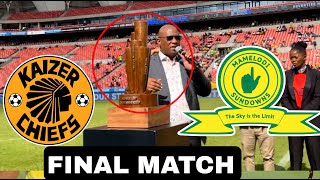 KAIZER CHIEFS VS MAMELODI SUNDOWNS HOME OF LEGENDS CUP FINAL  TROPHY REVIEWED [upl. by Aubree]