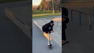 MathiasVillers throwing down crazy stunts  😵‍💫🛴 shorts nkdscooters [upl. by Neukam]