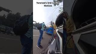 Newton’s 3rd Law Of Motion automobile bajajpulsar biker ns200 bikelife pulsarns [upl. by Nevart126]