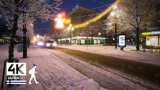 Atmospheric Snowfall Walk in Lahti Finland ☃️ Slow TV 4K [upl. by Aenal]