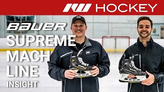 Bauer Supreme Mach Skate Line  OnIce Insight [upl. by Nosac761]