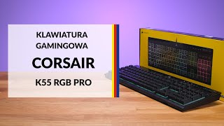 Klawiatura Corsair K55 RGB Pro – dane techniczne – RTV EURO AGD [upl. by Namyaw]