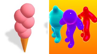 Ice Cream Rush vs Blob Runner 3D ⭐✅❤️✅⭐ All Level Gameplay Android iOS FN3652 [upl. by Borroff774]