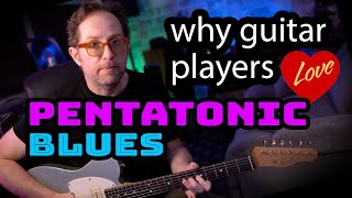 Why guitar players LOVE the pentatonic scales for the blues Is it the perfect scale Lesson  EP508 [upl. by Champaigne]