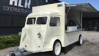 Remorque vintage foodtruck HY par HLR Constructeur Carrossier [upl. by Araid]