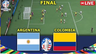 🔴 LIVE  Argentina vs Colombia  FINAL  Copa America 2024  Full Match Live Stream 🔴 [upl. by Tare733]