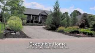 ExecutiveHome in Carriage Lane  Bayfield On [upl. by Annauqahs]