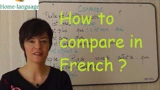 How to compare in French  Comparer en français [upl. by Perloff]