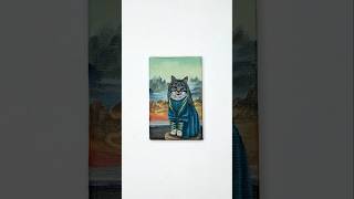 Mona Lisa w kociej wersji 🐈 koty malarstwo ciekawostki catpainting [upl. by Seana130]