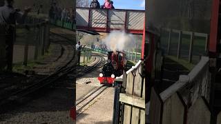 MVR no19 ‘Athelstan’ blasts through a station the moor valley miniature railway [upl. by Lasky]