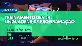 Live 80  Treinamento dev Jr  Linguagens de programação [upl. by Silirama]